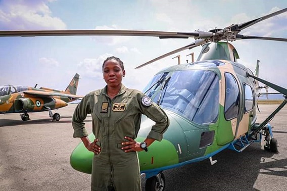 Nigeria’s first female combat helicopter pilot